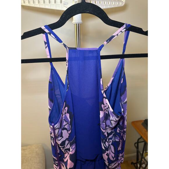 Guess Polyester Floral Tank Spaghetti Strap Sleeveless Scoop Neck Women's Size M - Picture 7 of 8